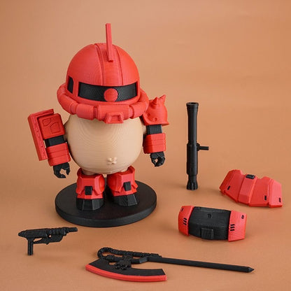 Capybara X Char's Zaku Action Figure with Magnet (Outfit Detachable)