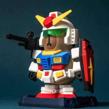 Capybara X Gundam Action Figure with Magnet (Outfit Detachable)