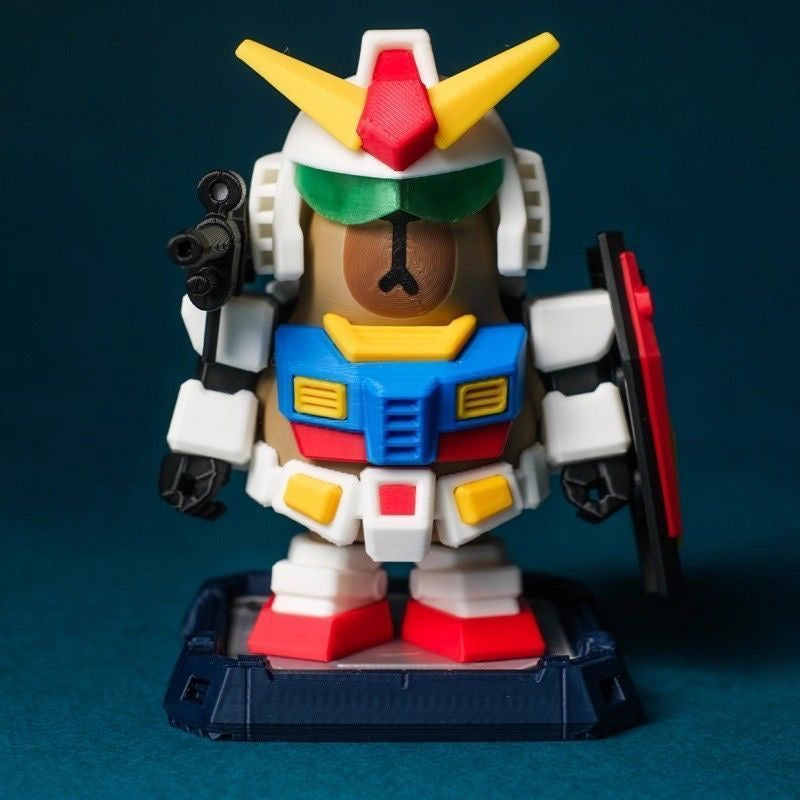Capybara X Gundam Action Figure with Magnet (Outfit Detachable)