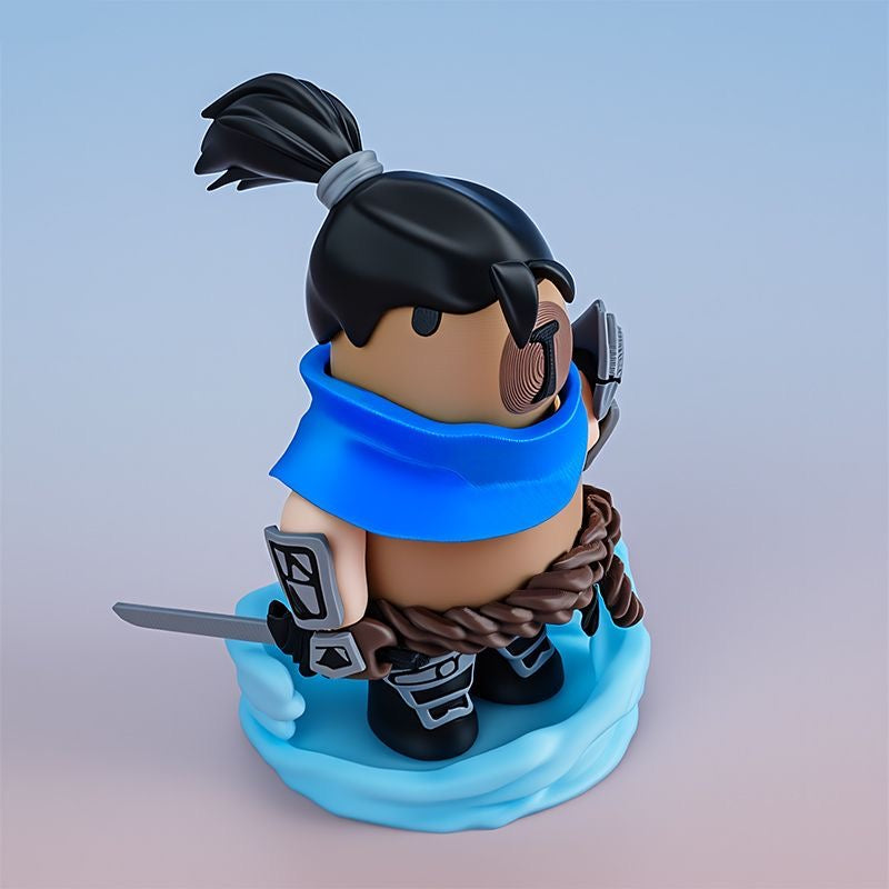 Capybara X League of Legends Yasuo Action Figure with Magnet (Outfit Detachable)
