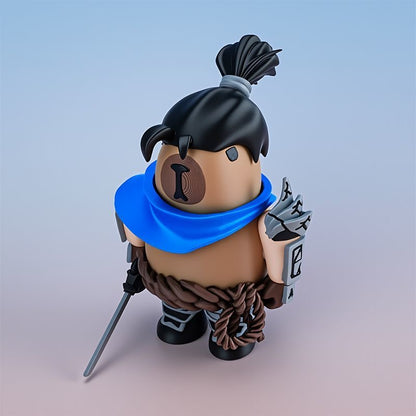 Capybara X League of Legends Yasuo Action Figure with Magnet (Outfit Detachable)