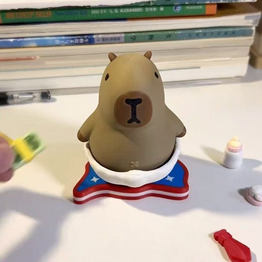 Capybara X Trump Action Figure with Magnet (Outfit Detachable)