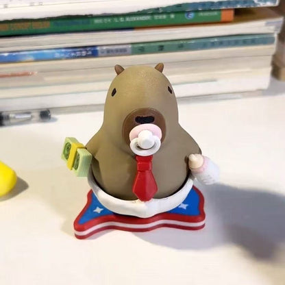Capybara X Trump Action Figure with Magnet (Outfit Detachable)
