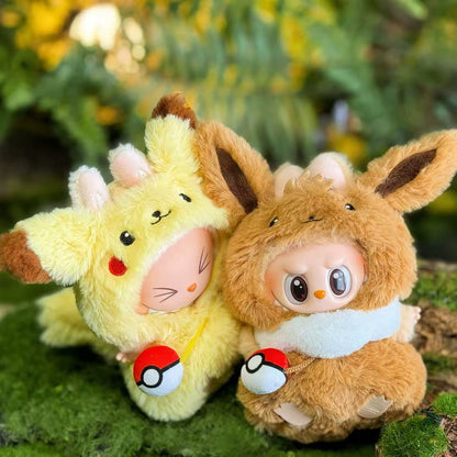 POP MART THE MONSTERS - Labubu Outfit - Pokemon Pikachu Long Hair (Outfit Only)