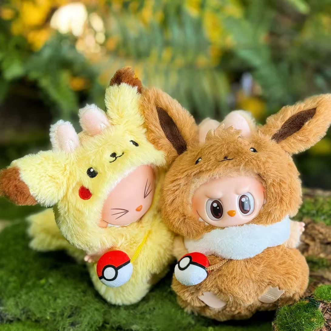 POP MART THE MONSTERS - Labubu Outfit - Pokemon Eevee Long Hair (Outfit Only)