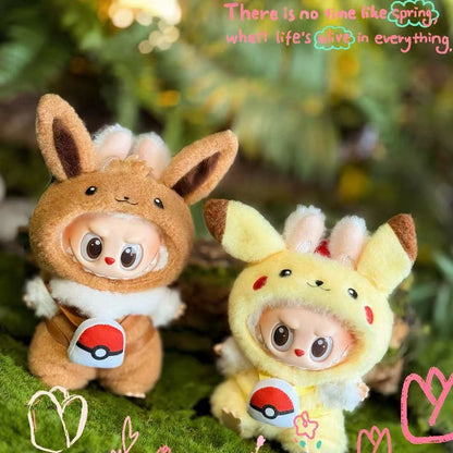 POP MART THE MONSTERS - Labubu Outfit - Pokemon Pikachu Short Hair (Outfit Only)