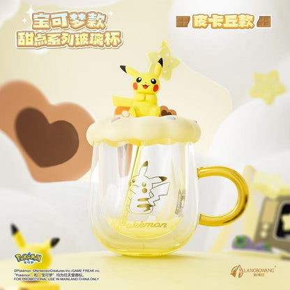 Langbowang Licensed Pokemon Dessert Series Glass Cup - Pikachu