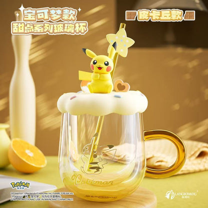 Langbowang Licensed Pokemon Dessert Series Glass Cup - Piplup