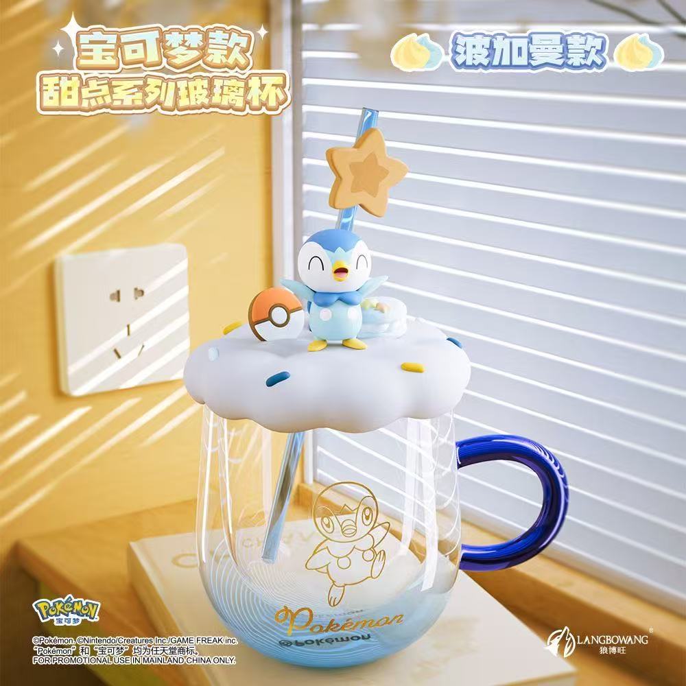 Langbowang Licensed Pokemon Dessert Series Glass Cup - Pikachu