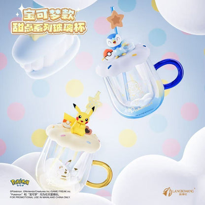 Langbowang Licensed Pokemon Dessert Series Glass Cup - Pikachu