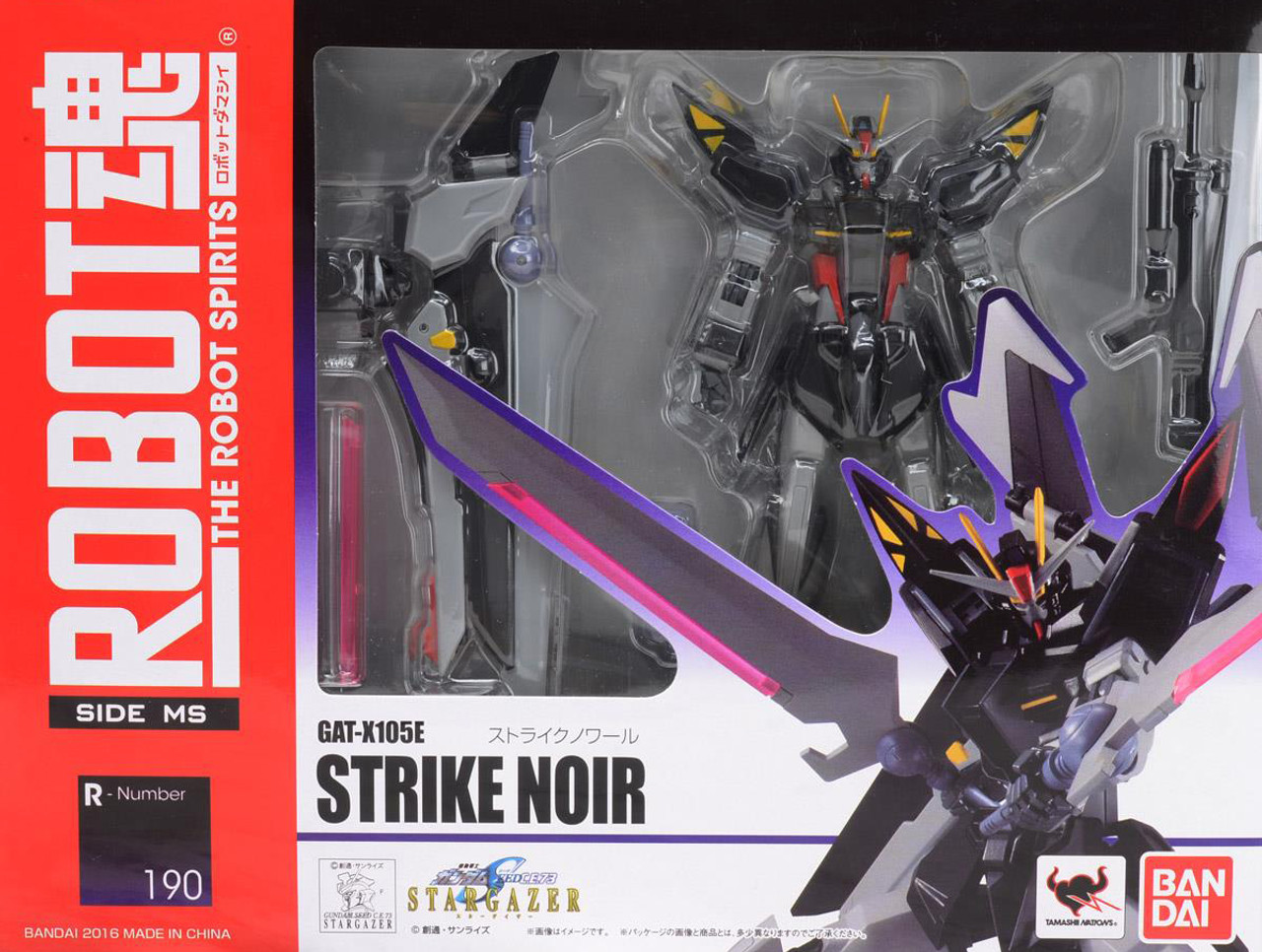 Bandai Tamashii Nations Robot Spirits Strike Noir "Gundam Seed" Action Figure