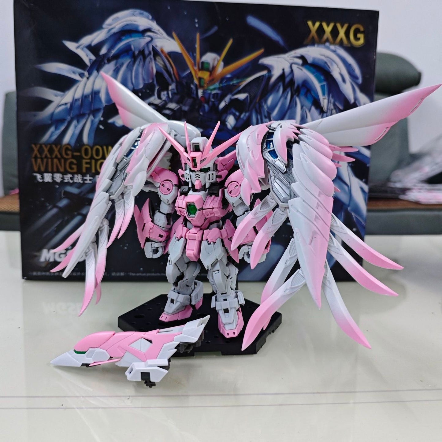 GG MGSD Wing Gundam Zero EW Cherry Blossom Matt Quality Paint (Third Party)