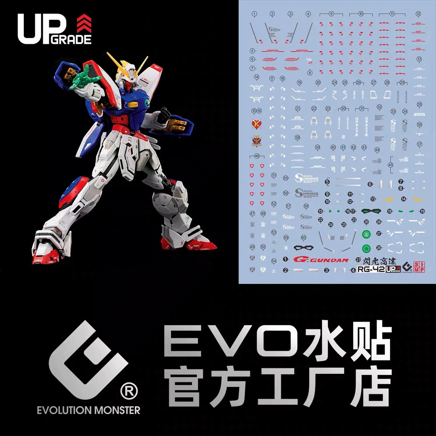 EVO Decals for RG 1/144 SHINING GUNDAM