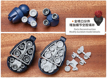 (TAS Studio) THRUSTER NOZZLE GK Parts for HG 1/144 Gaia's / Ortega's Rick Dom (GQ) [Un-Painted/Un-Colored]