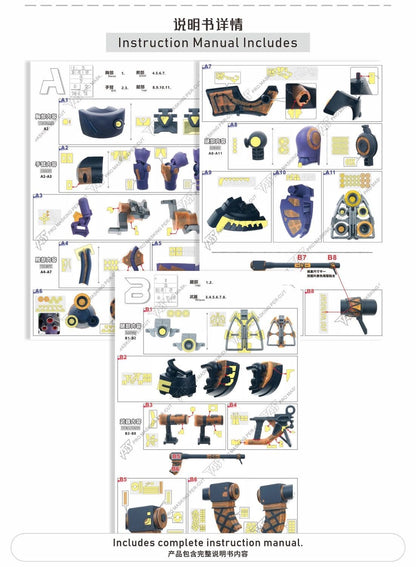 (TAS Studio) Pre-cut Masking Types for HG 1/144 Gaia's / Ortega's Rick Dom (GQ)