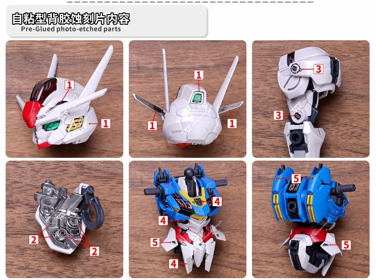 (TAS Studio) Metal Etching Parts for MGSD GUNDAM AERIAL