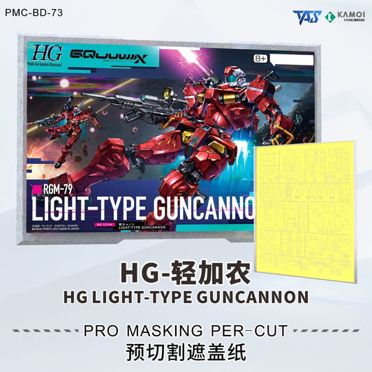 (TAS Studio) Pre-cut Masking Types for HG Light-Type Guncannon