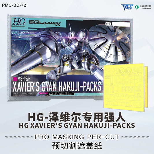 (TAS Studio) Pre-cut Masking Types for HG XAVIER'S GYAN HAKUJI-PACKS