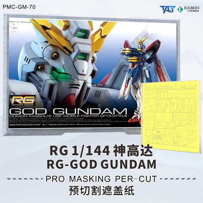 (TAS Studio) Pre-cut Masking Types for RG 1/144 God Gundam