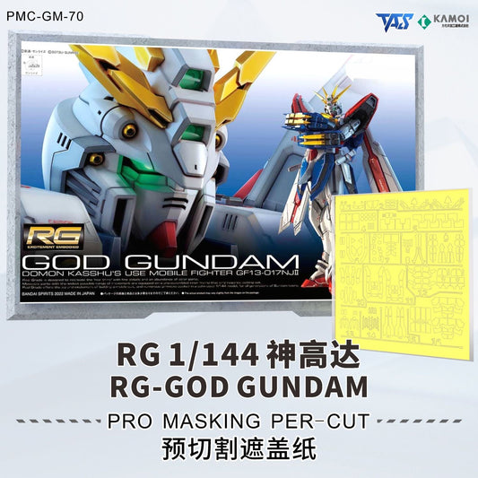 (TAS Studio) Pre-cut Masking Types for RG 1/144 God Gundam