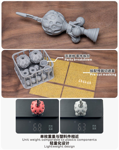 (TAS Studio) Conversion GK Parts for HG 1/144 gMS-α Red Gundam [Un-Painted/Un-Colored]