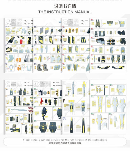 (TAS Studio) Pre-cut Masking Types for VTiger Metal Frame 1/100 Nu Gundam