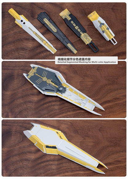 (TAS Studio) Pre-cut Masking Types for VTiger Metal Frame 1/100 Nu Gundam