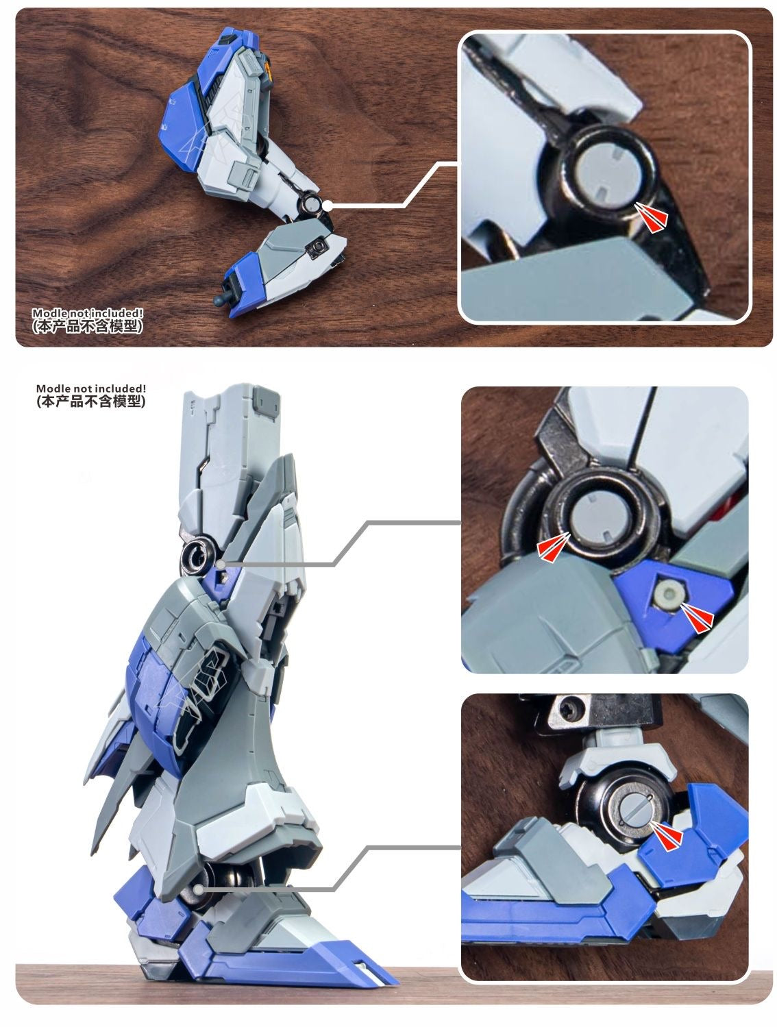 (TAS Studio) Conversion GK Parts for VTiger Metal Frame 1/100 Nu Gundam [Un-Painted/Un-Colored]