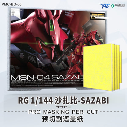 (TAS Studio) Pre-cut Masking Types for RG 1/144 Sazabi