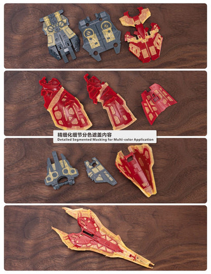 (TAS Studio) Pre-cut Masking Types for RG 1/144 Sazabi