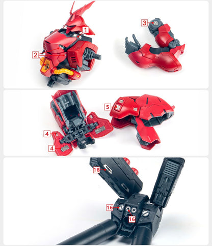 (TAS Studio) Metal Etching Parts for RG 1/144 Sazabi