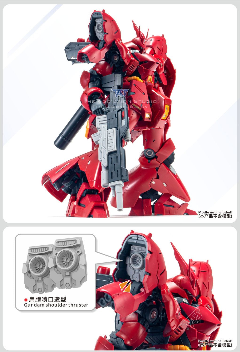 (TAS Studio) Conversion GK Parts for RG 1/144 Sazabi [Un-Painted/Un-Colored]