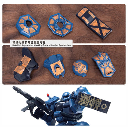 (TAS Studio) Pre-cut Masking Types for HG 1/144 POLICE ZAKU