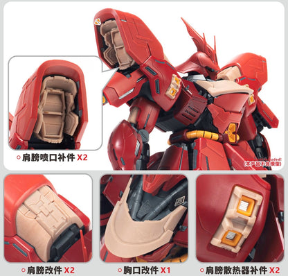 (TAS Studio) Main Body Conversion GK Parts for MG Sazabi Ver. Ka [Un-Painted/Un-Colored]