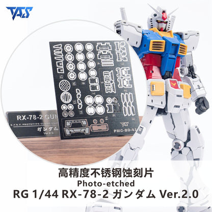 (TAS Studio) Metal Etching Parts for RG RX-78-2 Gundam Ver 2.0