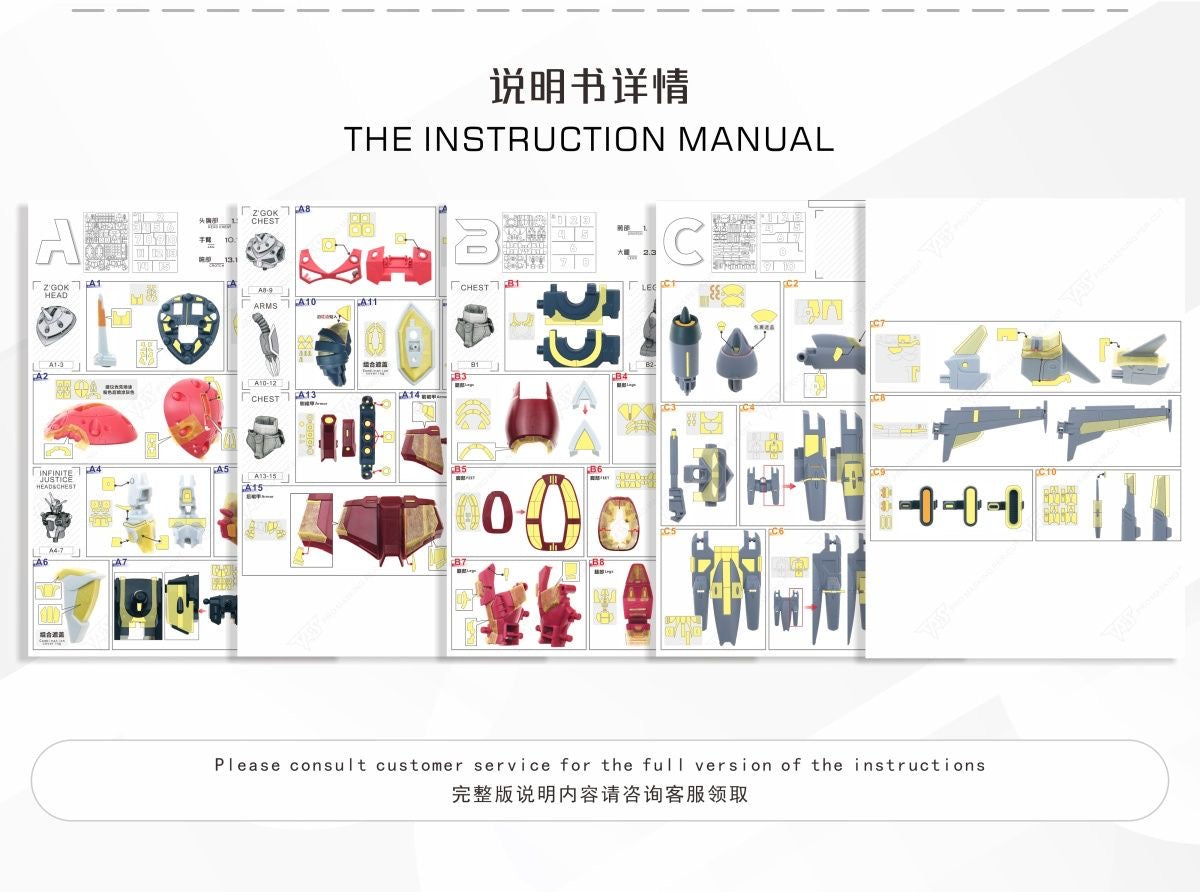 (TAS Studio) Pre-cut Masking Types for HG 1/144 Z’Gok (Seed Freedom Ver.)
