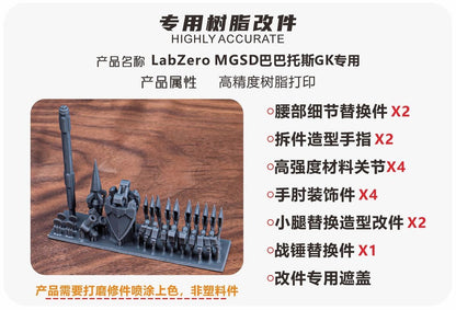 (TAS Studio) Conversion GK Parts for LabZero MGSD Gundam Barbatos [Un-Painted/Un-Colored]