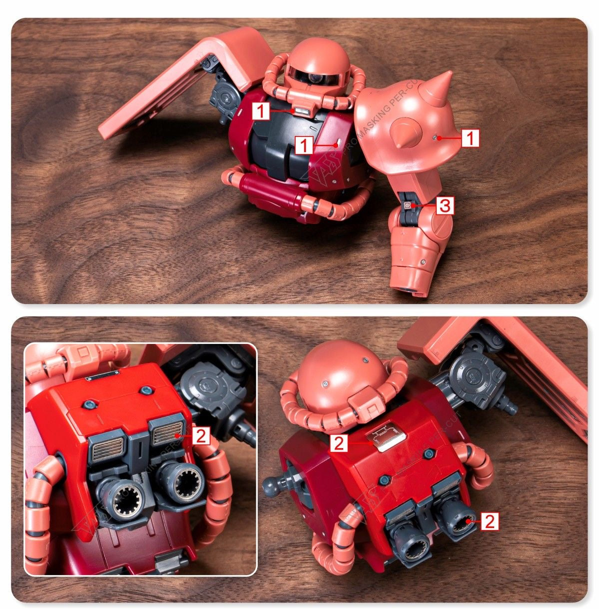 (TAS Studio) Metal Etching Parts for MG MS-06J Zaku II (Ver. 2.0)
