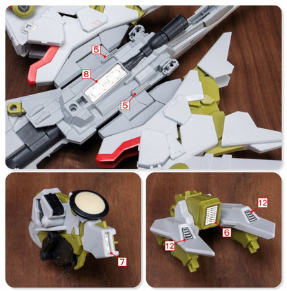 (TAS Studio) Metal Etching Parts for HG Destiny Gundam Spec II & Zeus Sillouette