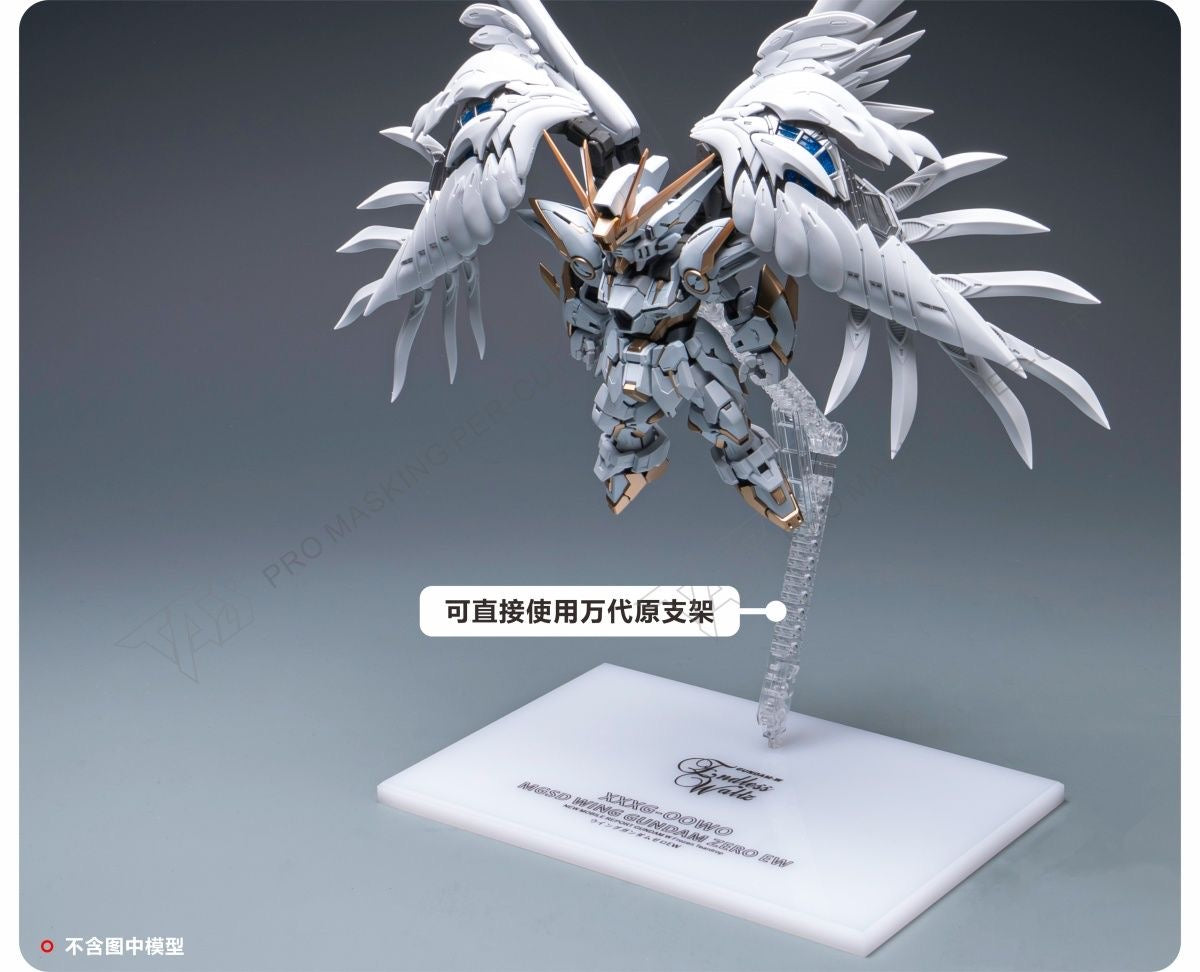 (TAS Studio) Acrylic Action Base for MGSD Wing Gundam Zero EW (Snow White Prelude)