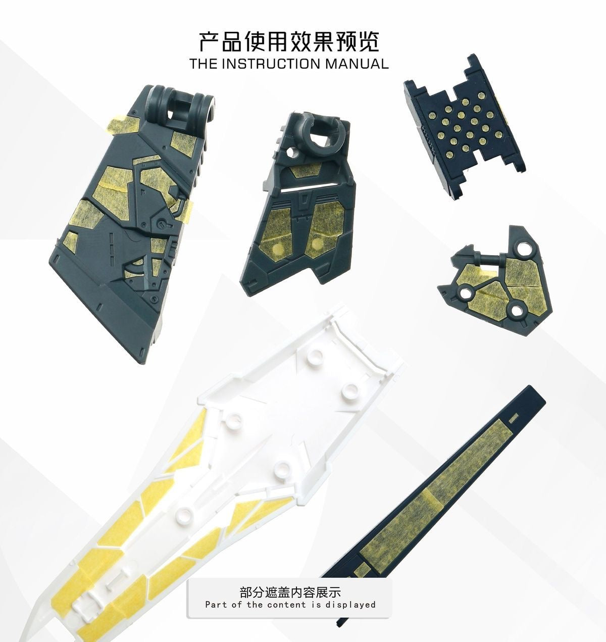 (TAS Studio) Pre-cut Masking Types for RG 1/144 RX-93-Ν2 Hi-Nu Gundam