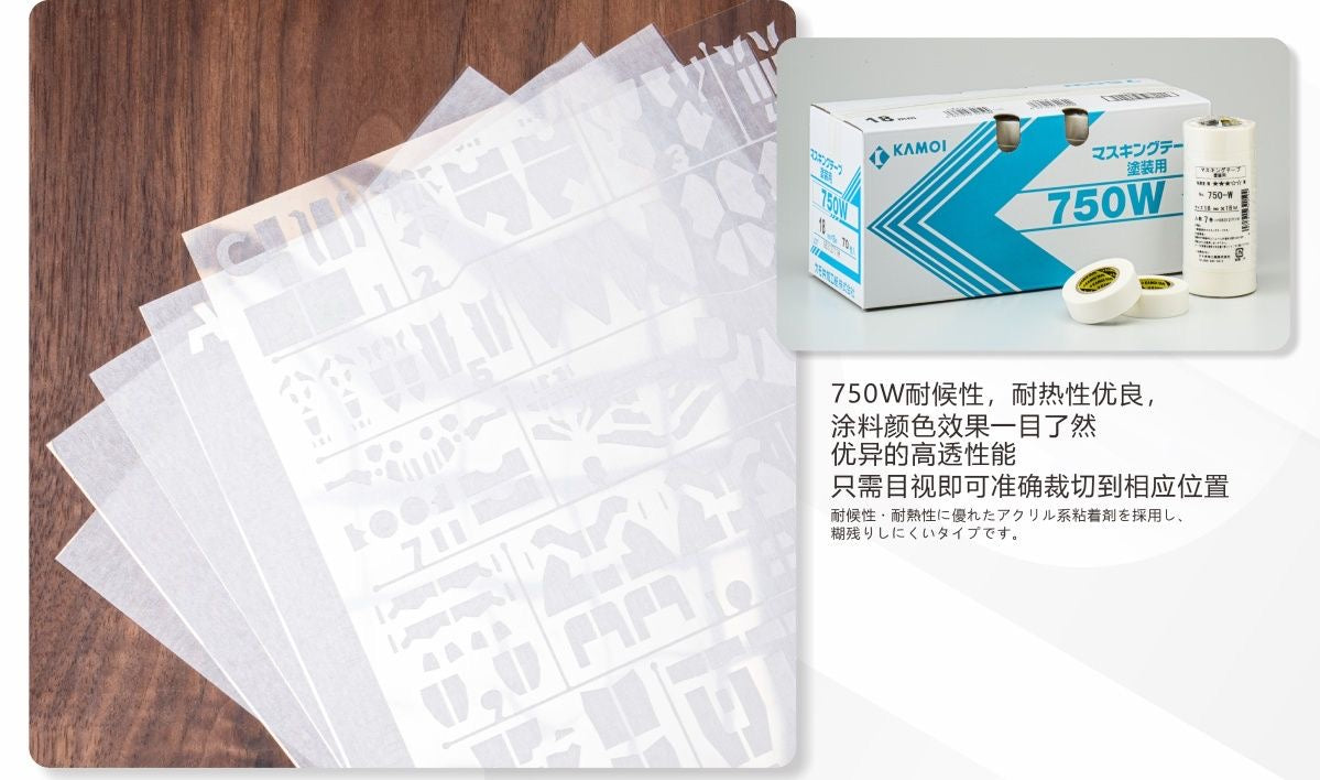 (TAS Studio) Pre-cut Masking Types for MGSD Wing Gundam Zero EW