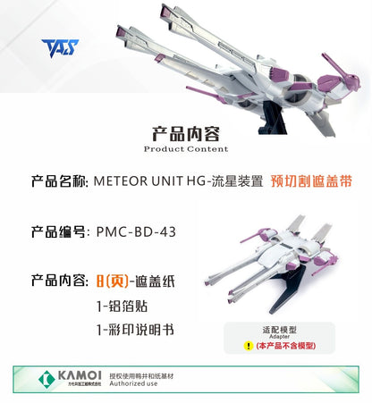 (TAS Studio) Pre-cut Masking Types for HG 1/144 METEOR Unit