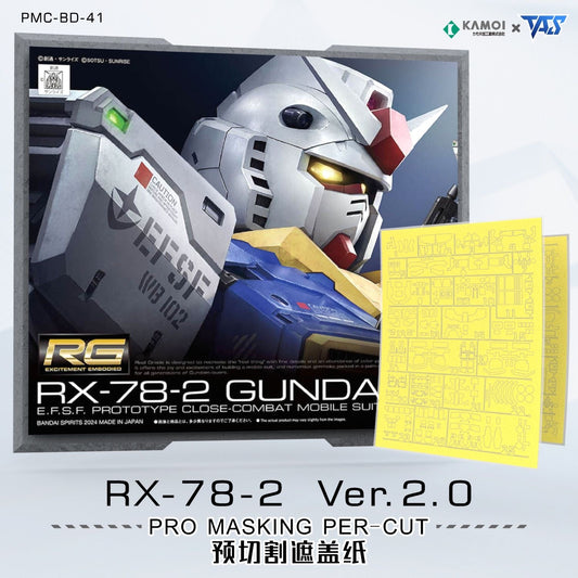 (TAS Studio) Pre-cut Masking Types for RG RX-78-2 Gundam Ver. 2.0 1/144