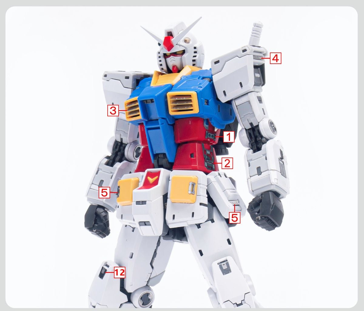 (TAS Studio) Metal Etching Parts for RG RX-78-2 Gundam Ver. 2.0 1/144