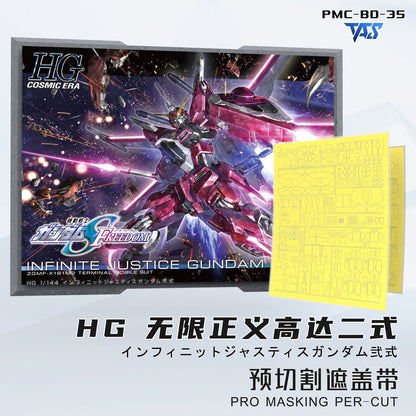 (TAS Studio) Pre-cut Masking Types for HG 1/144 ZGMF-X191M2 Infinite Justice Gundam Type II