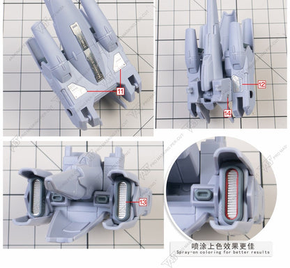 (TAS Studio) Metal Etching Parts for HG 1/144 ZGMF-X191M2 Infinite Justice Gundam Type II