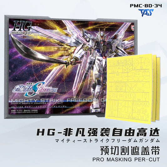 (TAS Studio) Pre-cut Masking Types for HG Mighty Strike Freedom Gundam