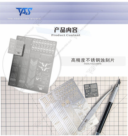 (TAS Studio) Metal Etching Parts for HG Mighty Strike Freedom Gundam