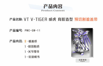 (TAS Studio) Pre-cut Masking Types for VTiger Metal Frame 1/100 Hi-Nu
